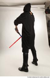 ANGELIA STANDING POSE WITH LIGHTSABERS